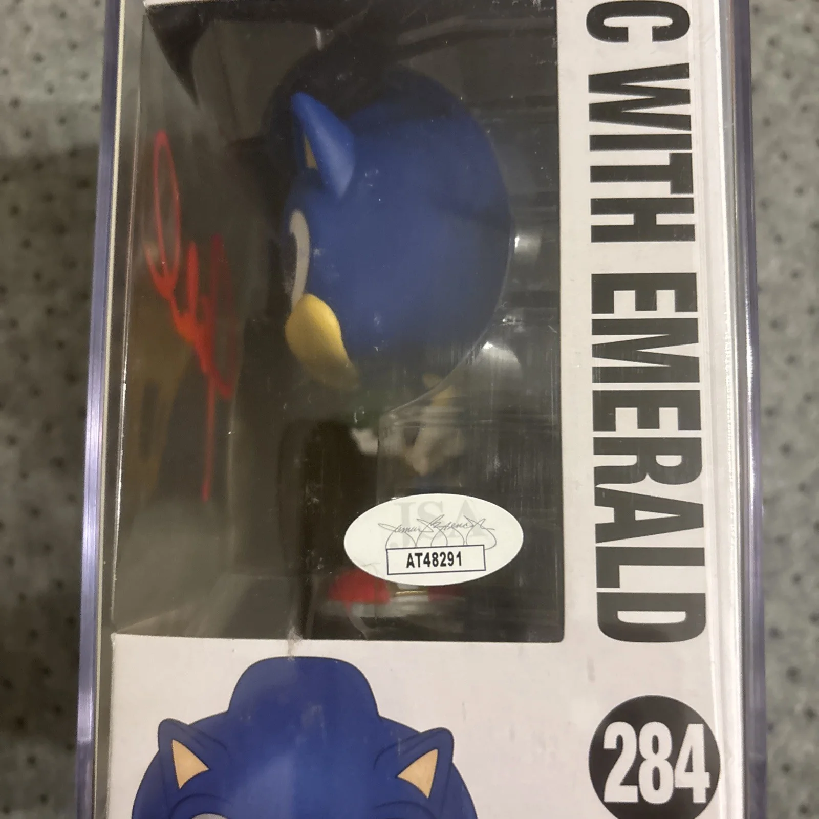 Jason Griffith — Jason Griffith Signed Sonic The Hedgehog Funko 284 Authentic Autograph JSA, image 2