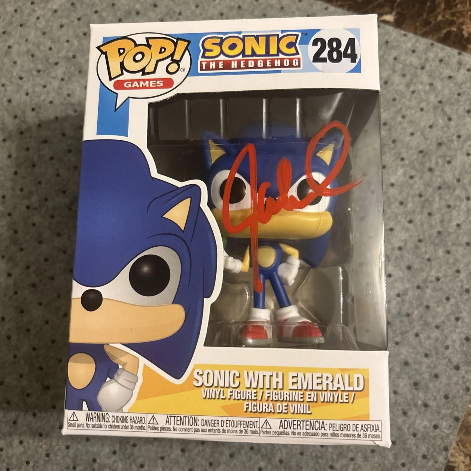 Jason Griffith — Jason Griffith Signed Sonic The Hedgehog Funko 284 Authentic Autograph JSA, image 4