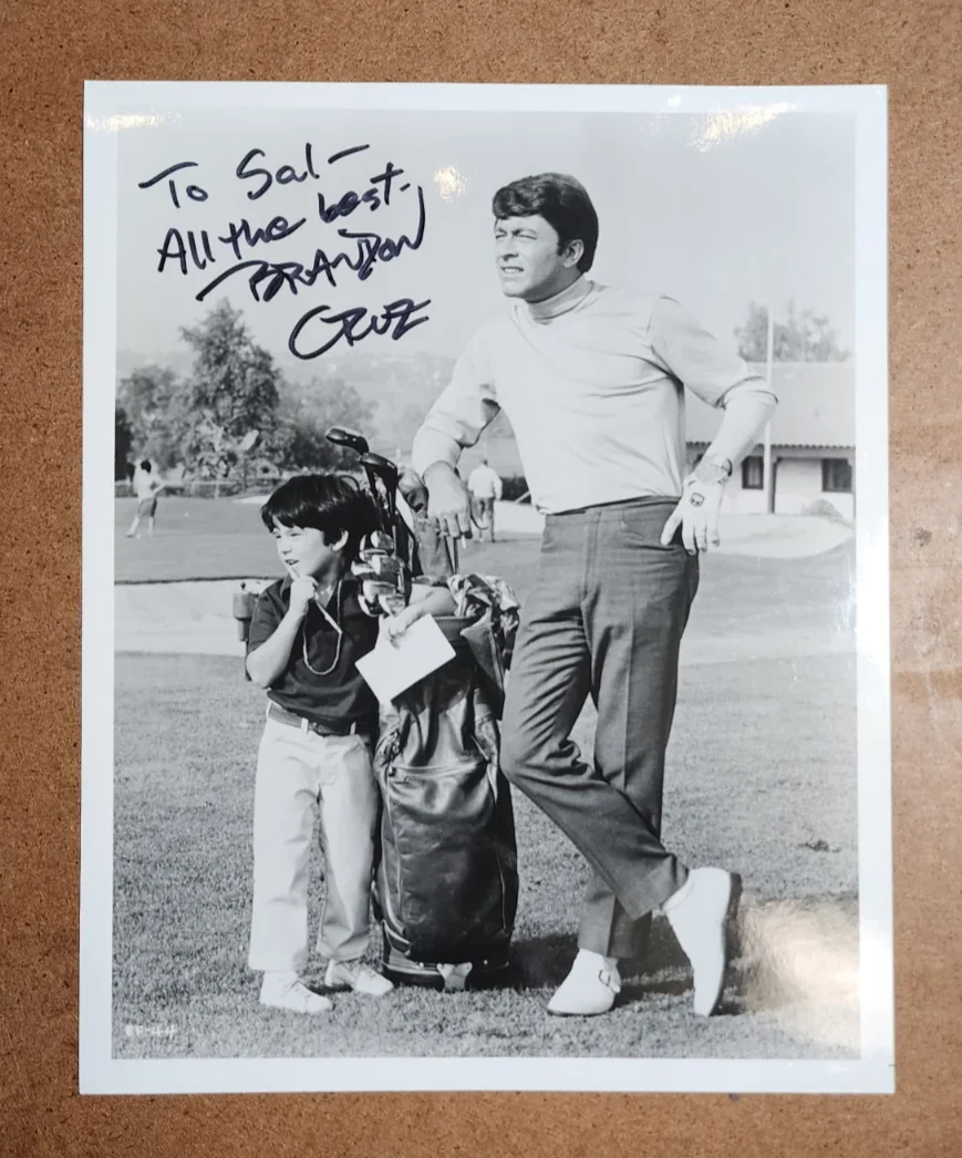 Brandon Cruz — Photo of BRANDON CRUZ & Bill Bixby - SIGNED / Autographed by Brandon Cruz 8x10, изображение 2