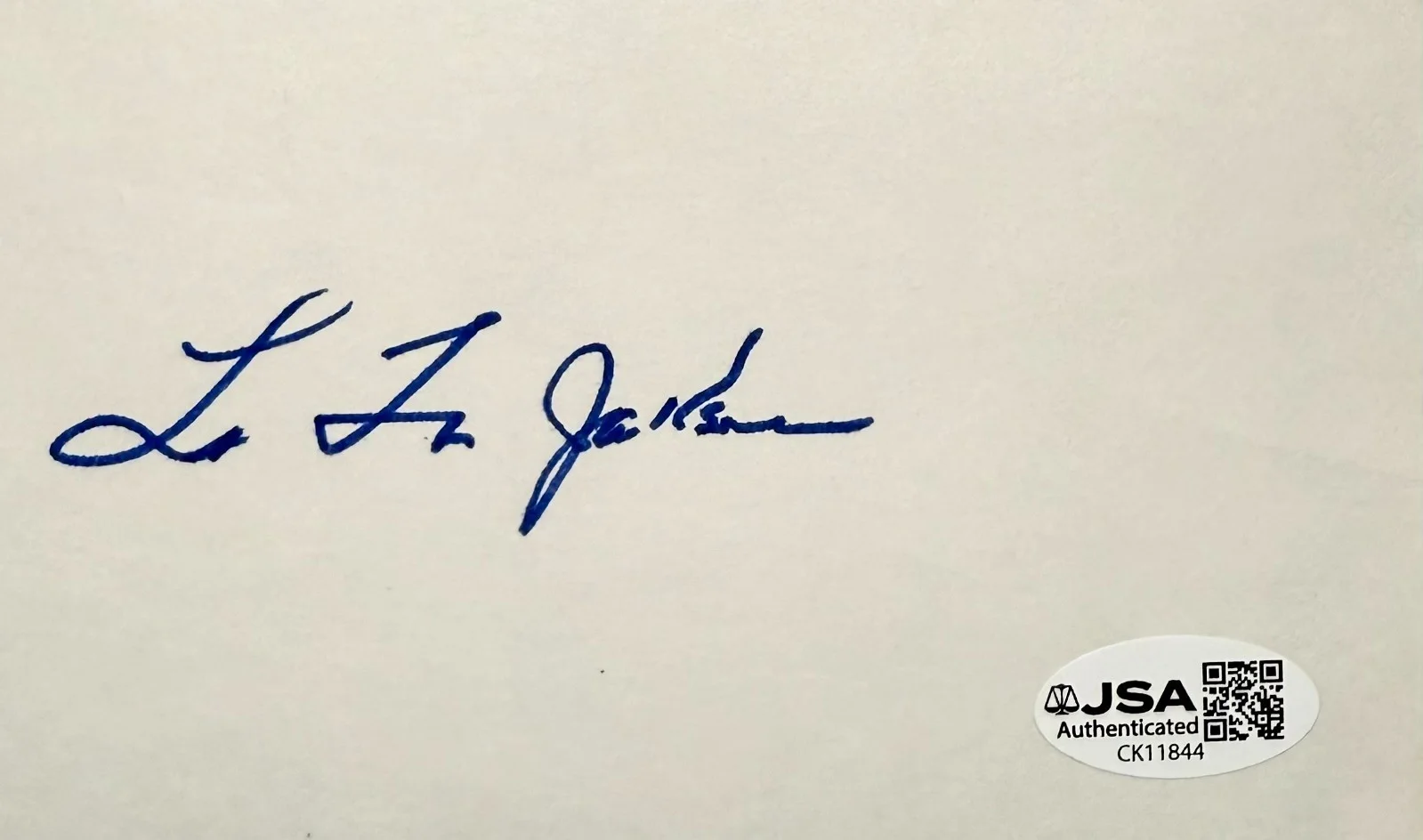 LA TOYA JACKSON Signed Autograph 3x5 INDEX CARD The Jackson Five JSA CERTIFIED, image 3