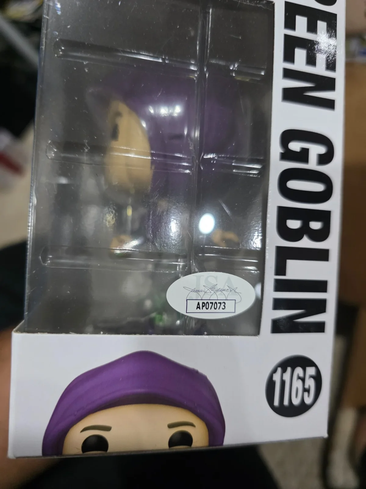 Willem Dafoe — Willem Dafoe Signed Green Goblin Funko Spider-Man No Way Home Autograph coa jsa, изображение 2