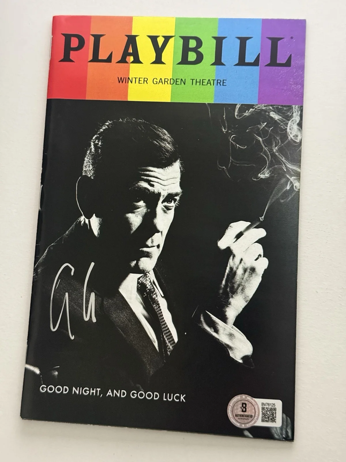 George Clooney — George Clooney Signed Good Night And Good Luck Broadway Playbill Beckett BAS, изображение 2