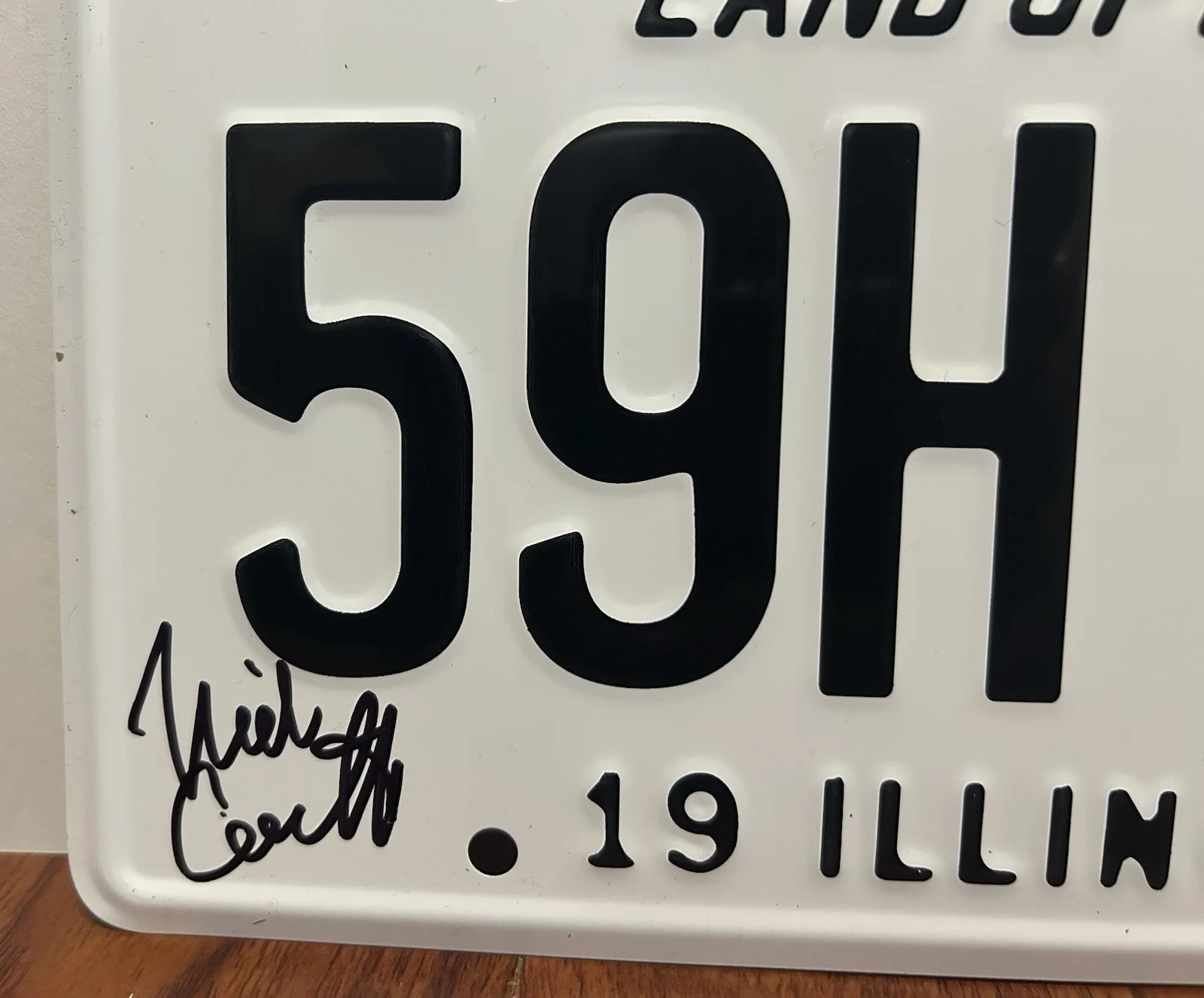 Nick Castle — NICK CASTLE SIGNED HALLOWEEN MICHAEL MYERS INSCRIPTION LICENSE PLATE BECKETT BAS, изображение 4