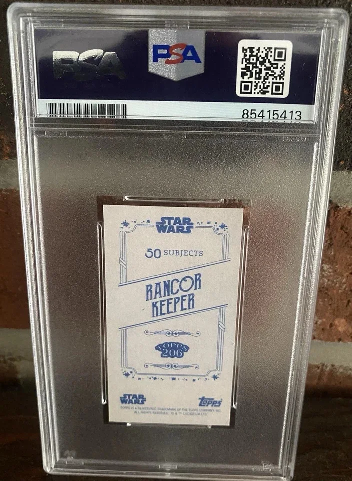 Danny Trejo — Danny Trejo 2022 Topps 206 Series 2 Rancor Keeper Star Wars Signed Card PSA/DNA., image 2