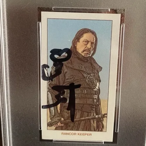 Danny Trejo — Danny Trejo 2022 Topps 206 Series 2 Rancor Keeper Star Wars Signed Card PSA/DNA., image 4