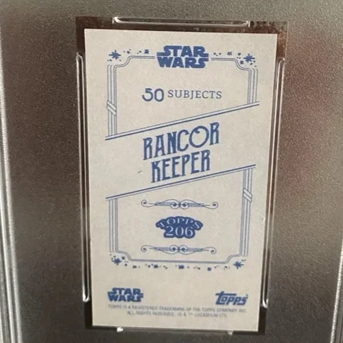 Danny Trejo — Danny Trejo 2022 Topps 206 Series 2 Rancor Keeper Star Wars Signed Card PSA/DNA., image 5