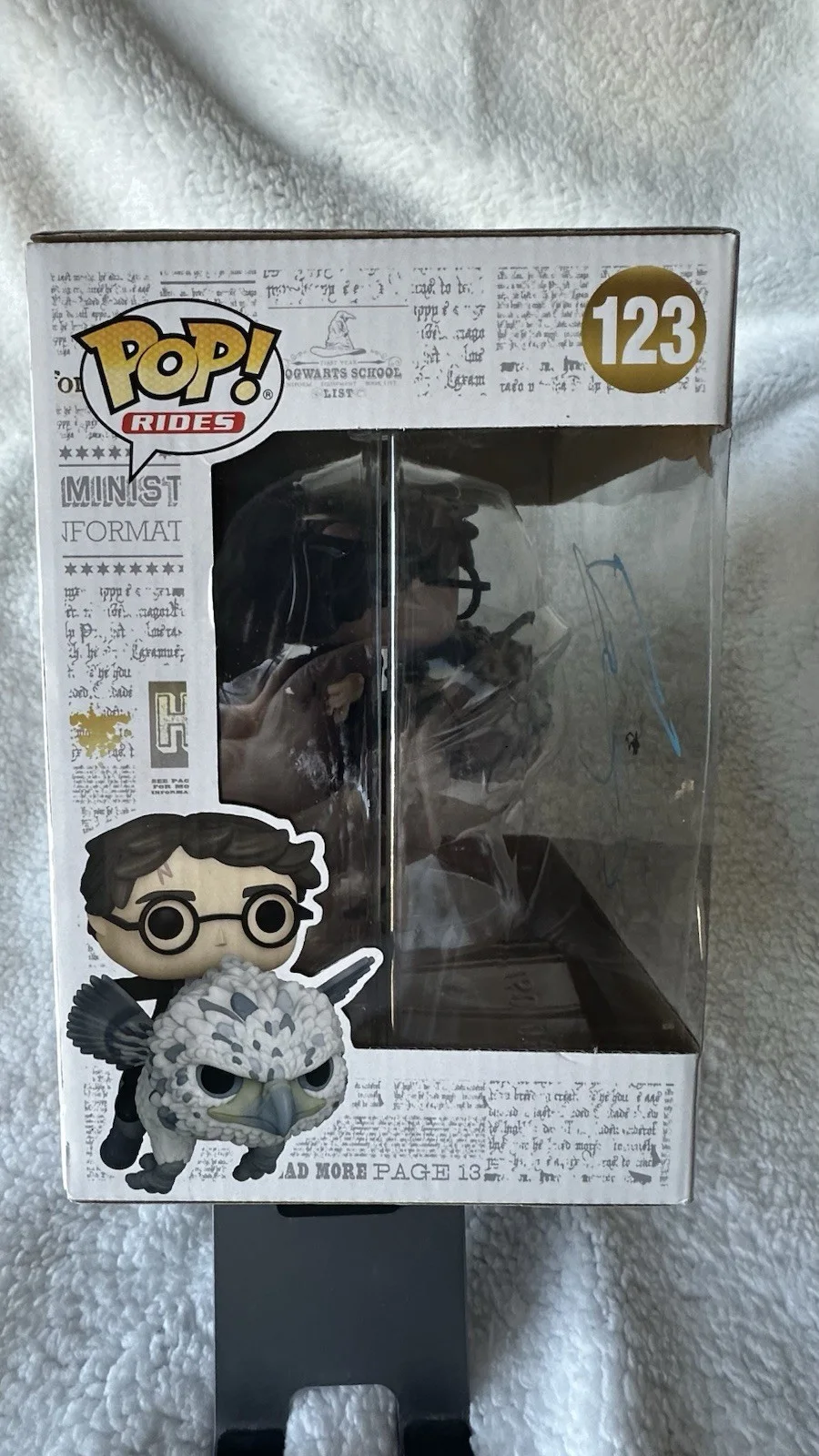 Daniel Radcliffe — Daniel Radcliffe Signed Harry Potter w/ Buckbeak Funko Pop Auto COA, изображение 4