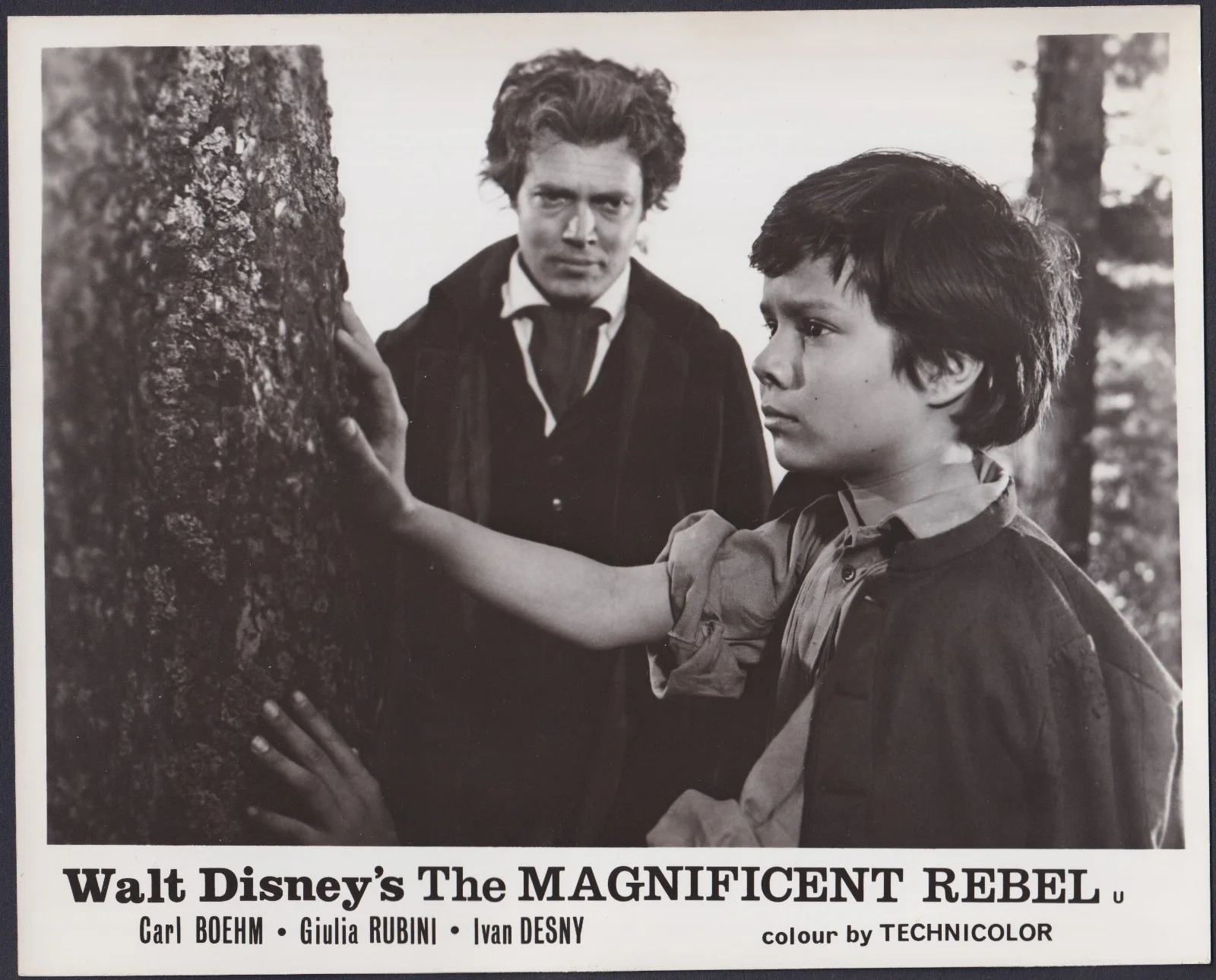 Magnificent Rebel 8x ORIGINAL UK FOH Lobby Cards Disney Beethoven Karl Boehm '62, изображение 2