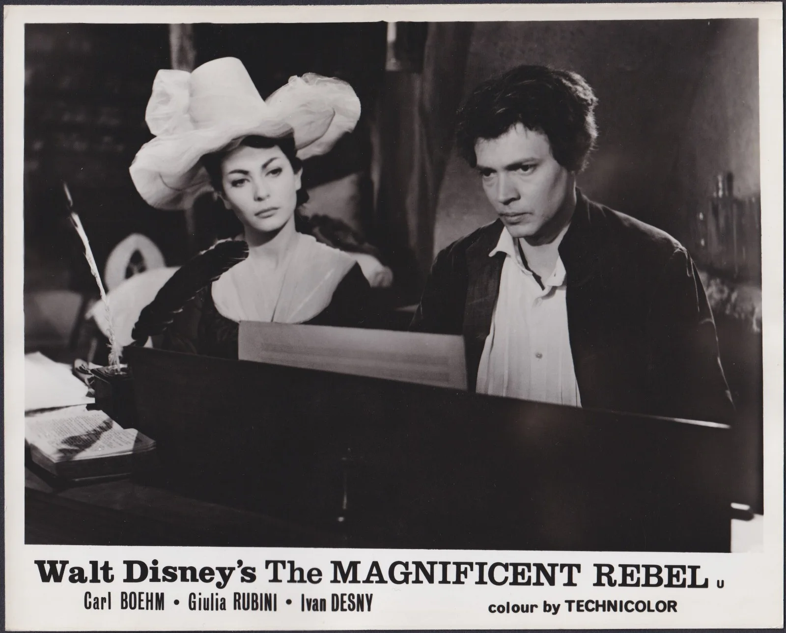 Magnificent Rebel 8x ORIGINAL UK FOH Lobby Cards Disney Beethoven Karl Boehm '62, изображение 5