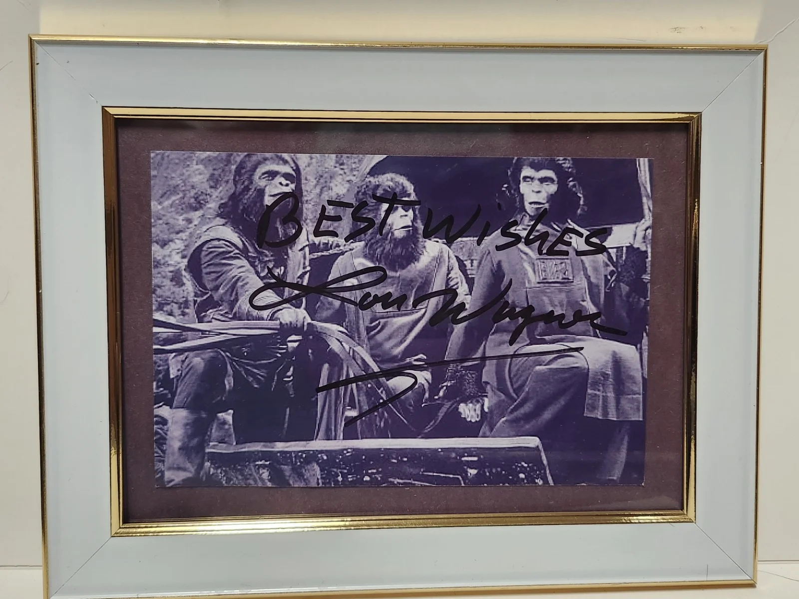 Lou Wagner — Lou Wagner "Planet Of The Apes" Autographed Framed 4×6 Photo