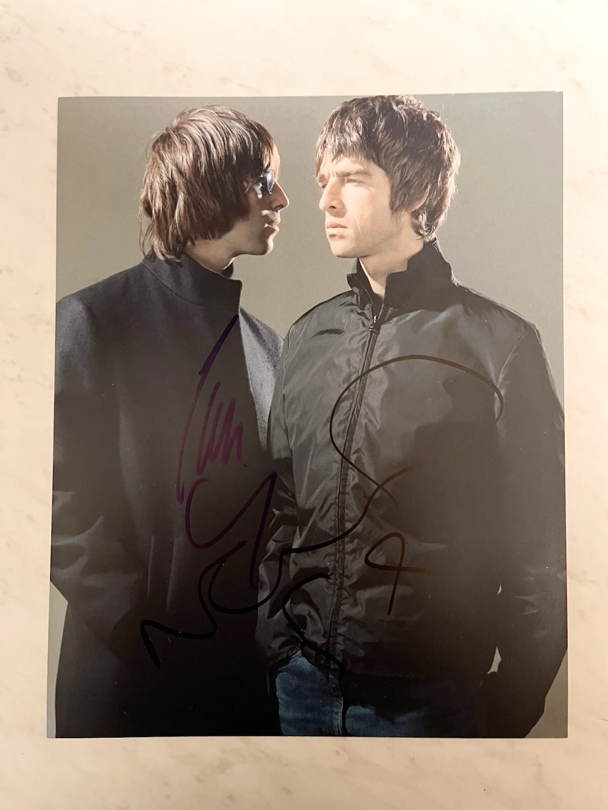 Signed Photo Of Noel And Liam Gallagher Oasis, изображение 2