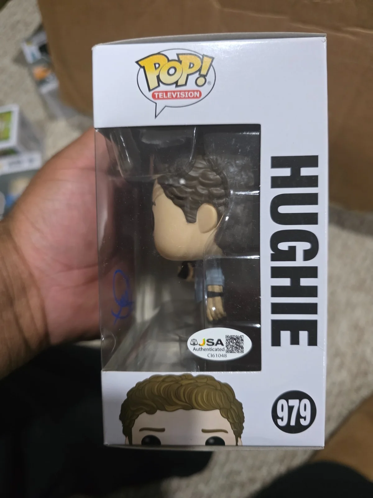 Jack Quaid — Jack Quaid "The Boys" AUTOGRAPH Signed 'Hughie' 979 Funko Pop jsa coa, изображение 2