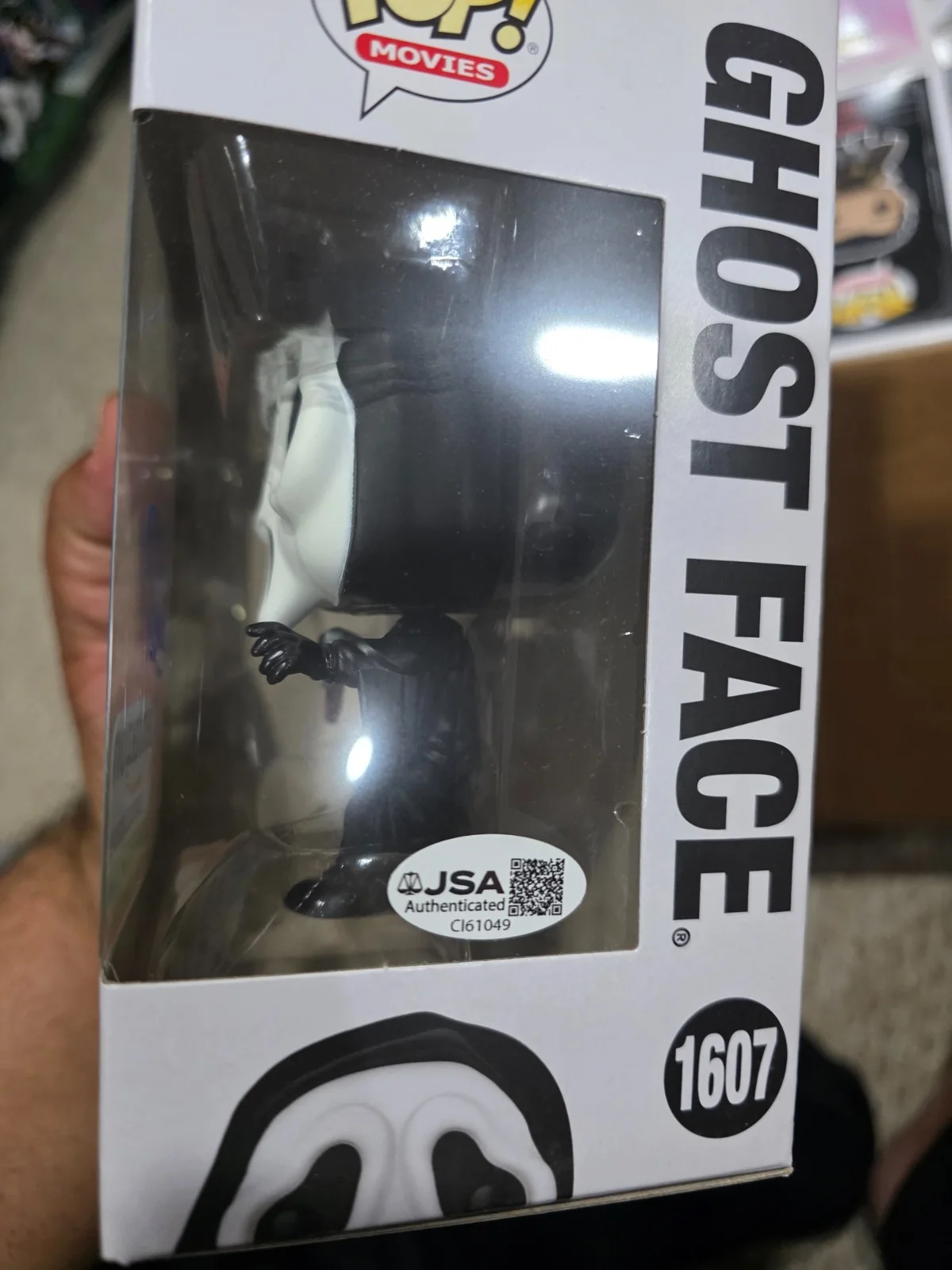 Jack Quaid — Jack Quaid Signed Funko Pop Ghostface Scream Horror Autograph 1607 JSA COA, image 2