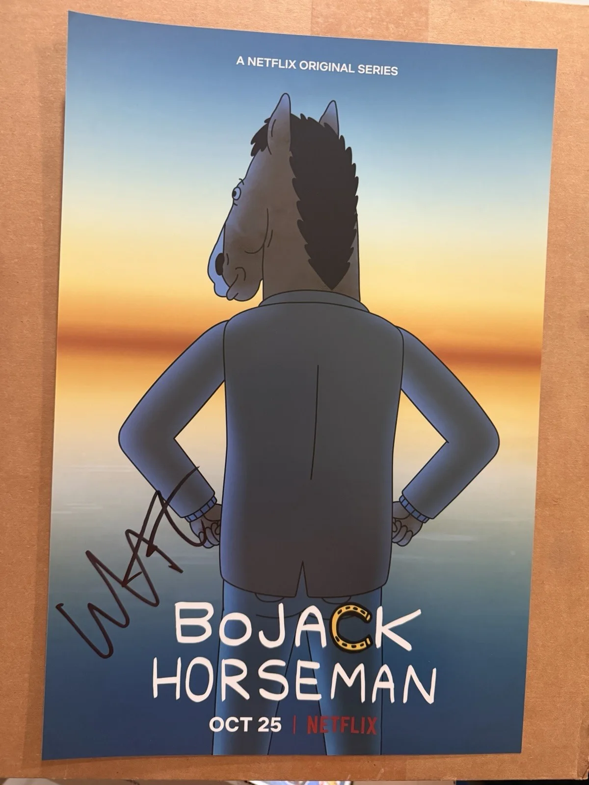 Will Arnett Signed Bojack Horseman 12x18 Poster Batman Autograph Exact Proof, изображение 2