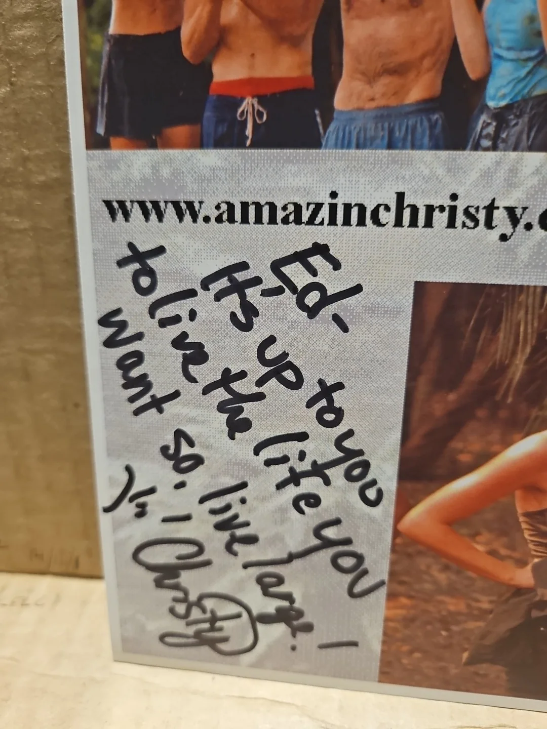 christy smith — Christy Smith Signed 5 1/2 X 8 1/2 Survivor Card TV Show Contestant, изображение 2