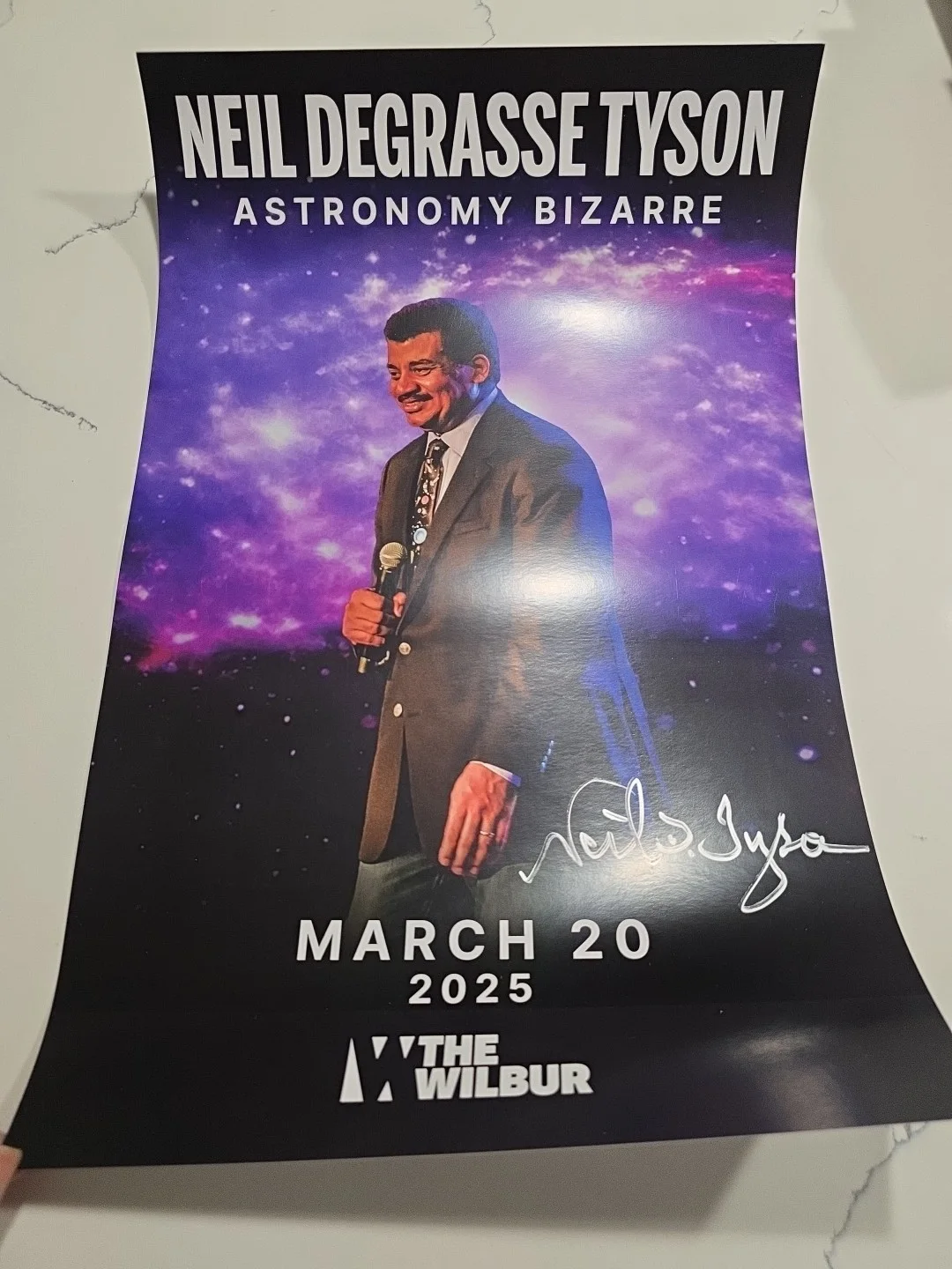 Neil Degrasse Tyson — Autographed Neil Degrasse Tyson Poster 11x17
