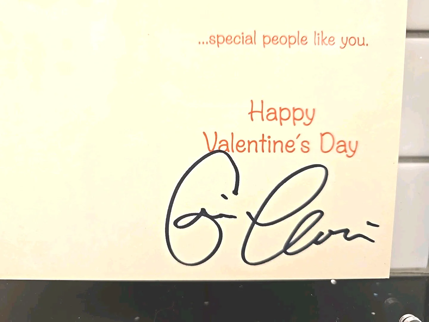 Eric Clapton — ERIC CLAPTON Autograph SIGNED CARD Valentine's Day CREAM REAL ROGER EPPERSON LOA, image 2