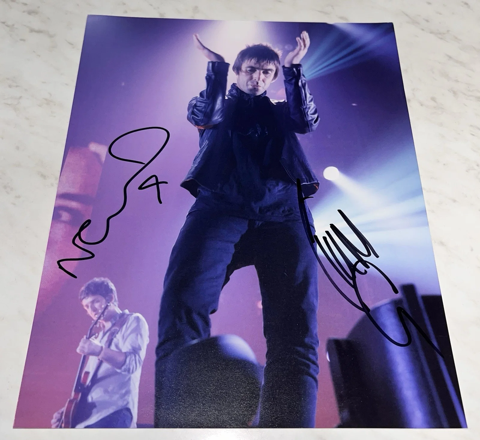 Noel And Liam Gallagher Signed Photo Oasis, image 2