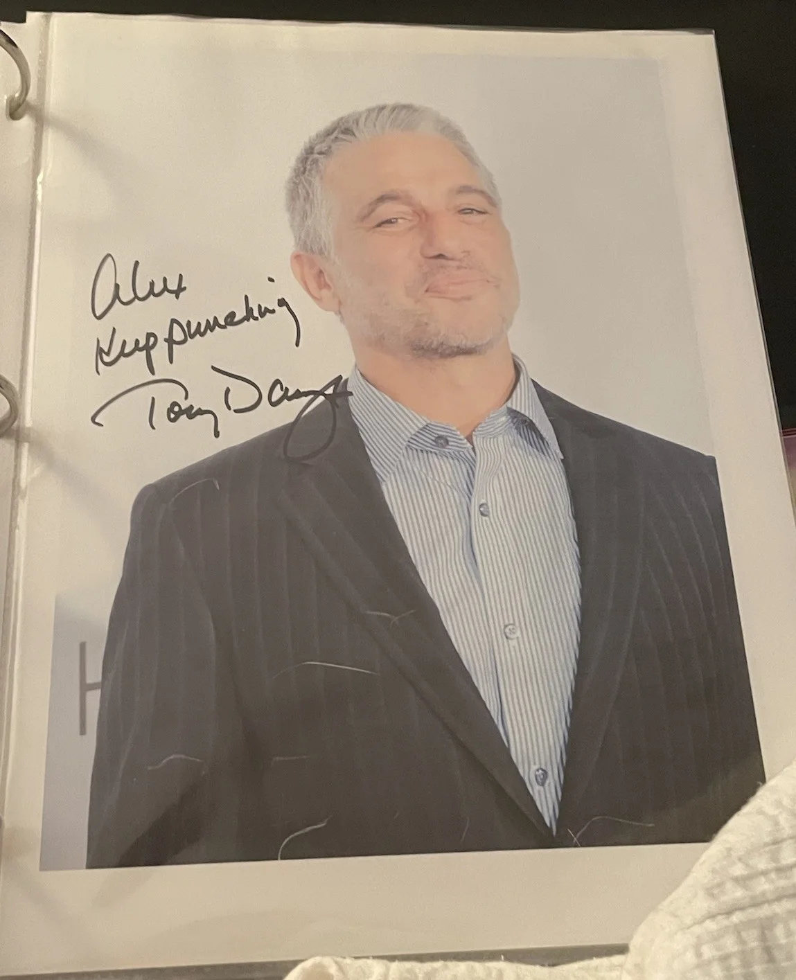 Tony Danza — TONY DANZA Autograph SIGNED Playbill & 8X10 Color Photo Honeymoon In Vegas Actor, изображение 2