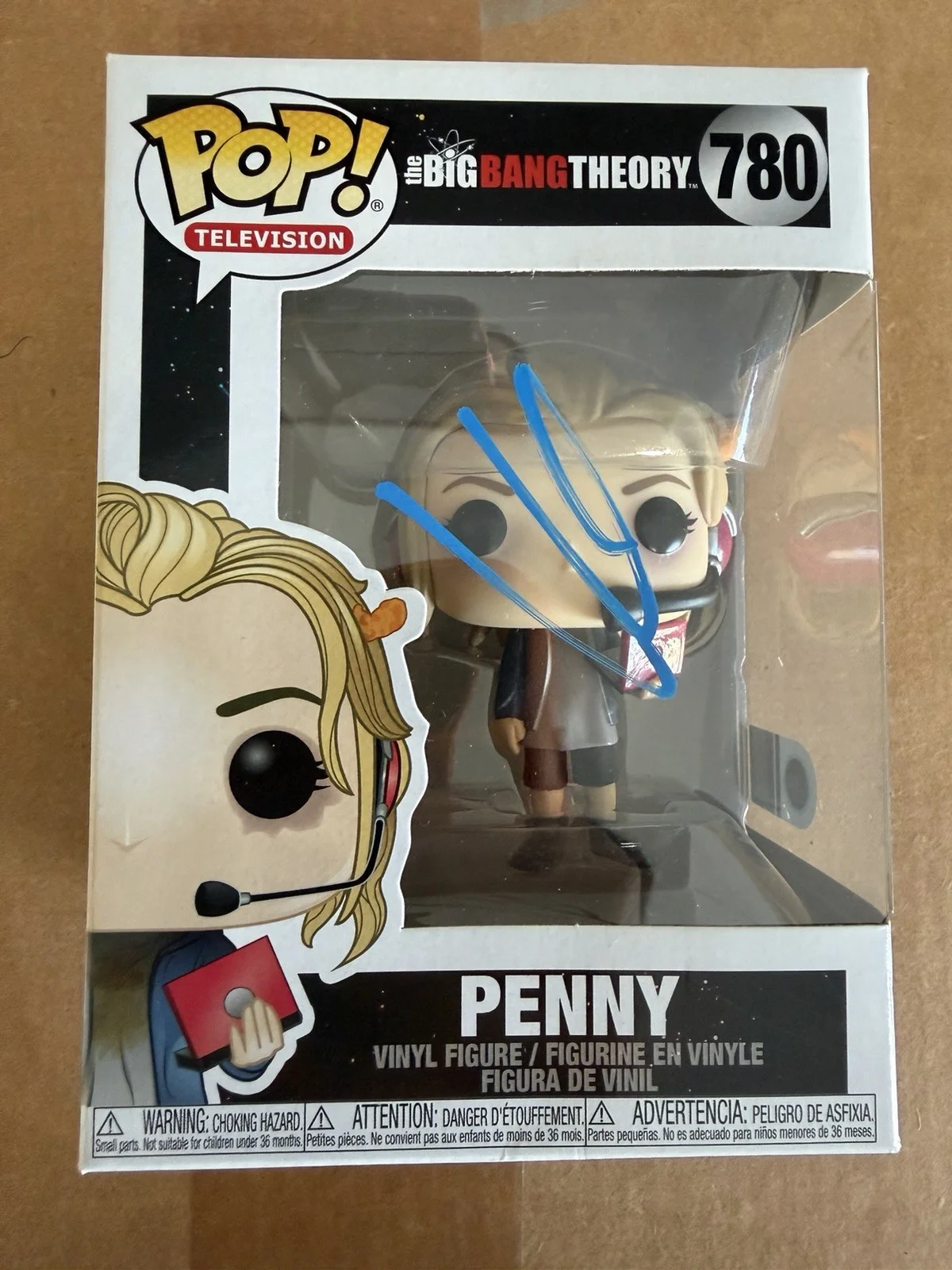Kaley Cuoco Signed Penny Funko The Big Bang Theory 780 Autograph Proof SWAU COA, изображение 4