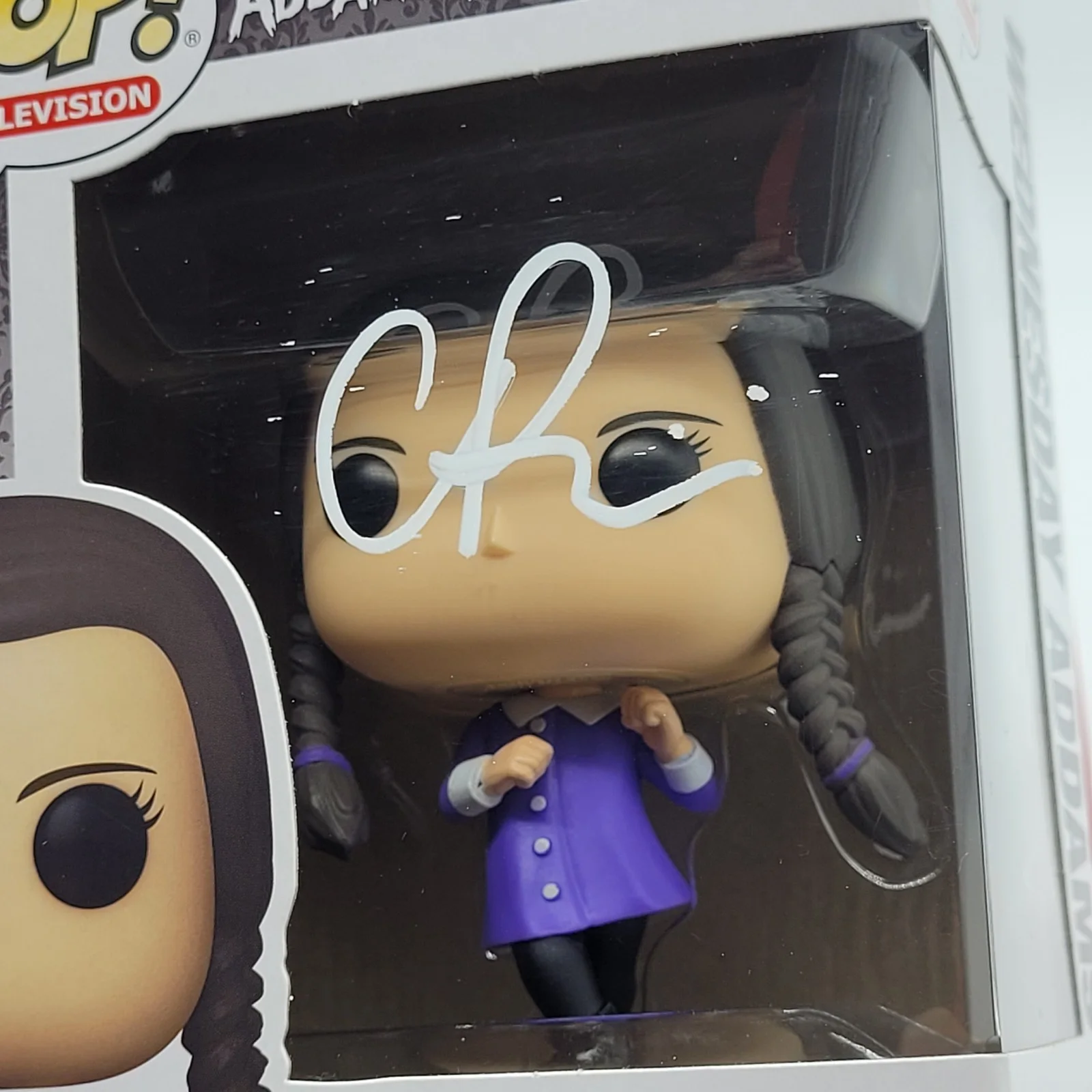 Christina Ricci — Christina Ricci Signed Addams Family Wednesday #1549 Funko Pop! W/ Pop Protector, изображение 2