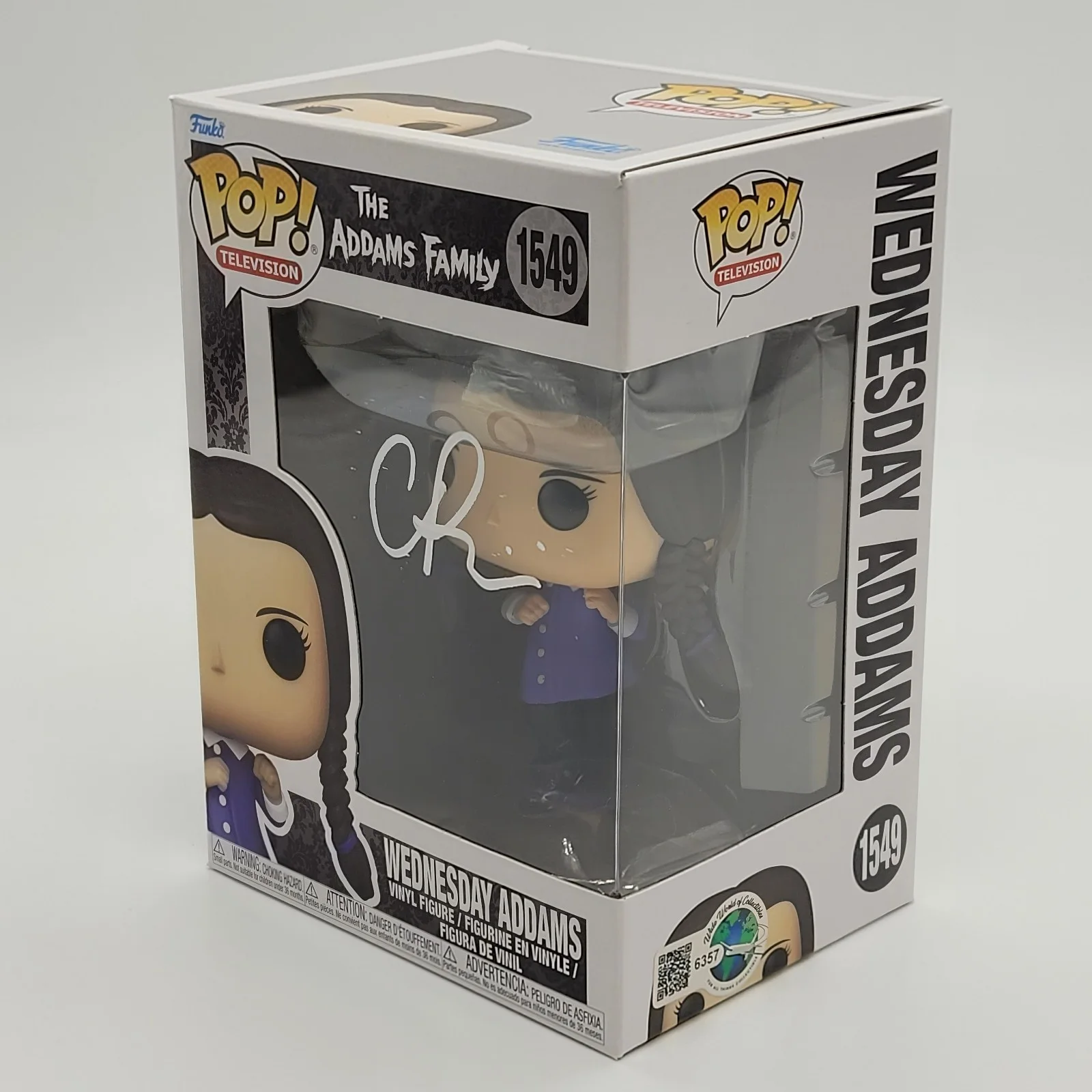 Christina Ricci — Christina Ricci Signed Addams Family Wednesday #1549 Funko Pop! W/ Pop Protector, изображение 4
