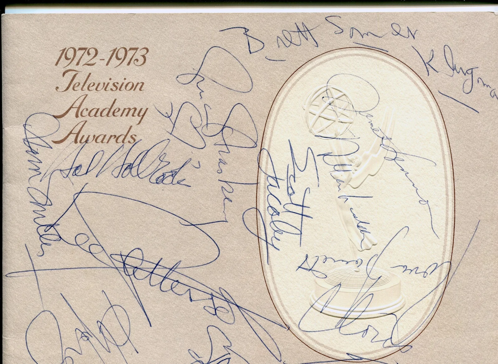 Many — 1972-1973 Emmy Awards Program with 30+ Signatures: Redd Foxx, Ann-Margret, Stan, image 2