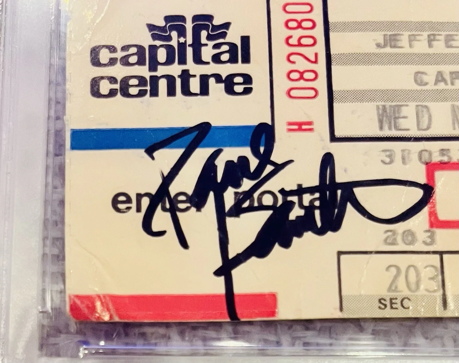 Paul Kantner Jefferson Airplane Signed Ticket 1978 Gem Auto PSA/DNA RIP 2016, image 2