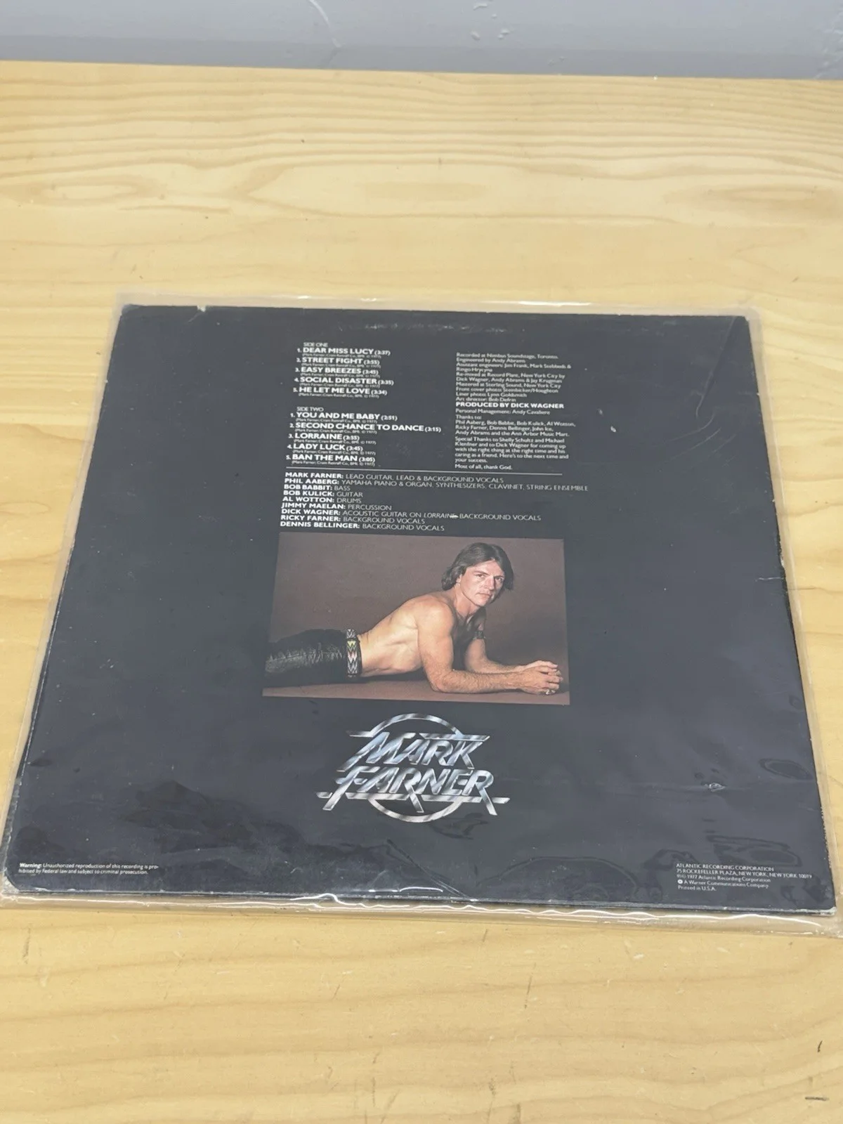 SIGNED MARK FARNER SOLO PROMO LP GRAND FUNK RAILROAD, изображение 4