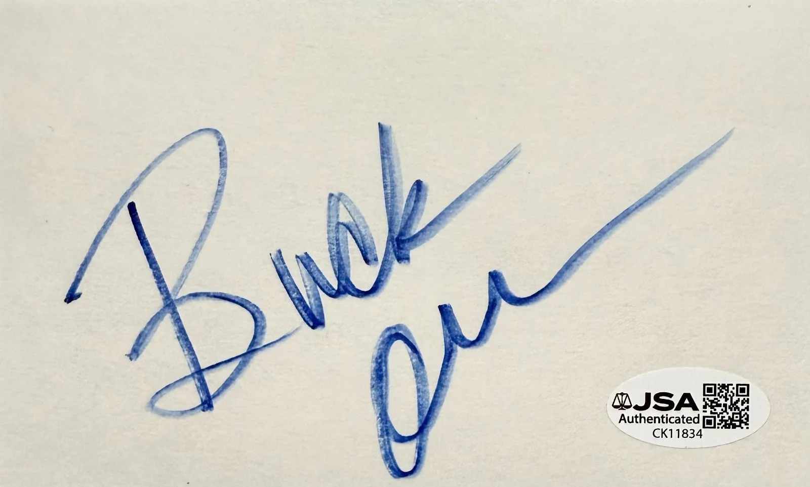 BUCK OWENS Autograph Signed 3x 5 INDEX CARD The Buckaroos Hee Haw JSA CERTIFIED, image 3
