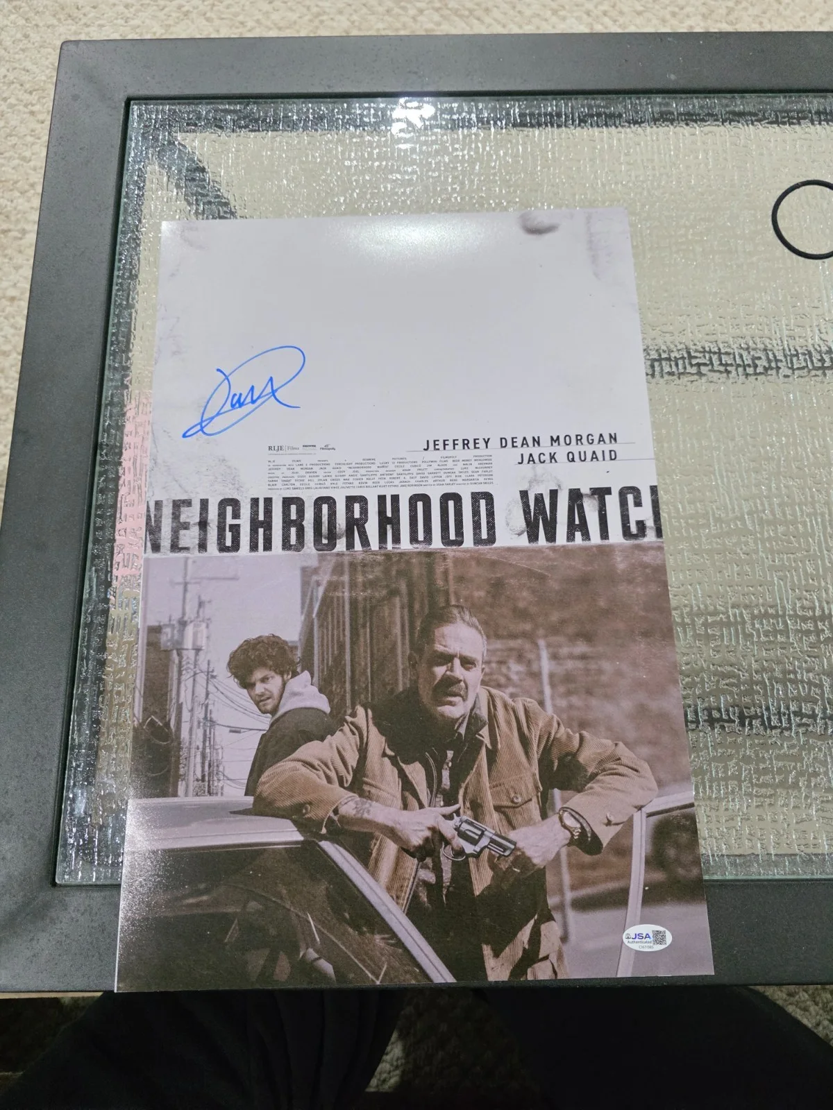 Jack Quaid — Jack Quaid Signed 12x18 Photo Movie Neighbourhood coa jsa