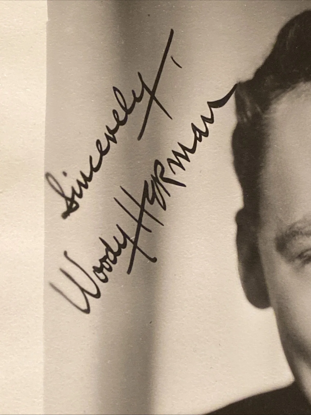 WOODY HERMAN 1930s Big Band Jazz musician Bandleader SIGNED ORIG PHOTO, изображение 2