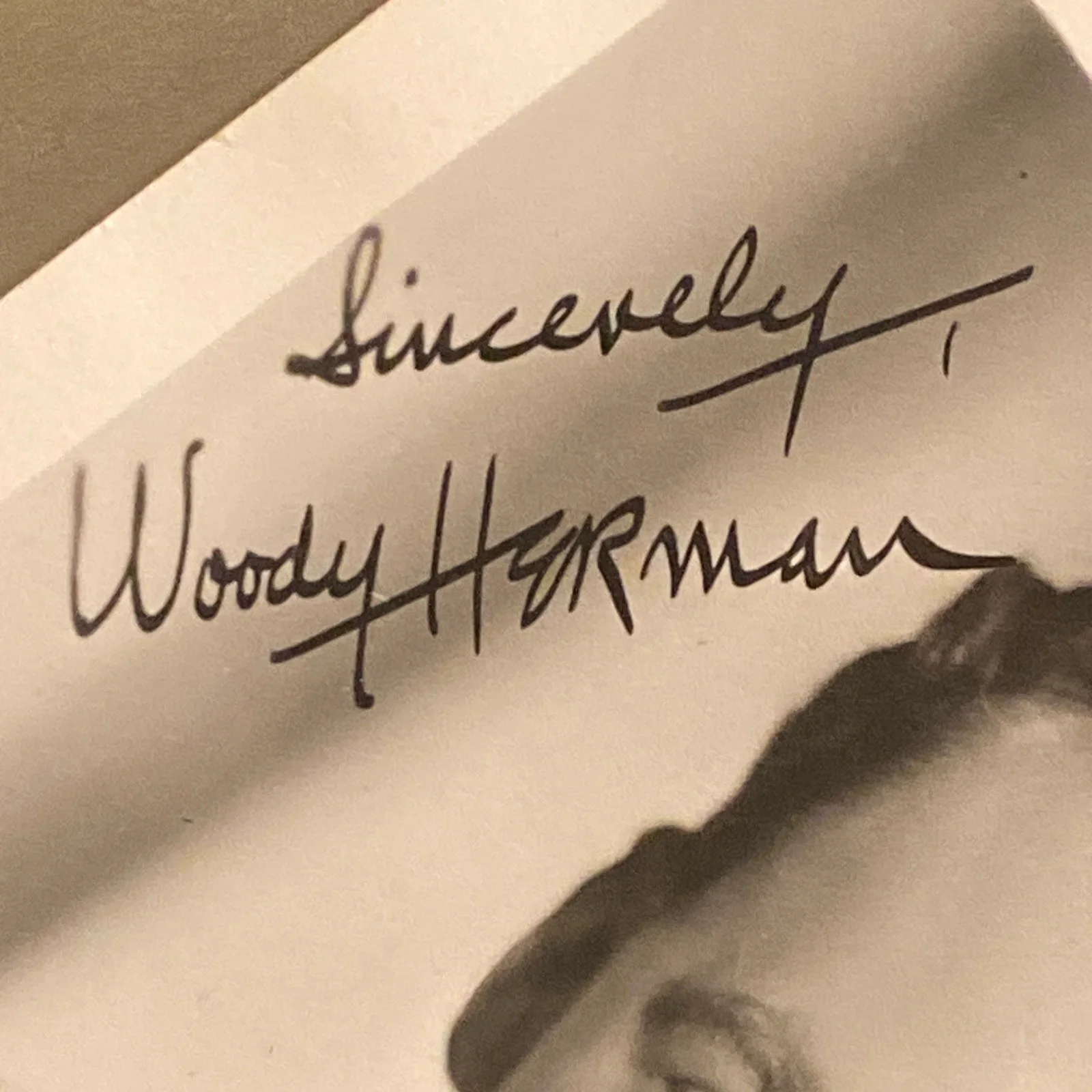 WOODY HERMAN 1930s Big Band Jazz musician Bandleader SIGNED ORIG PHOTO, изображение 3
