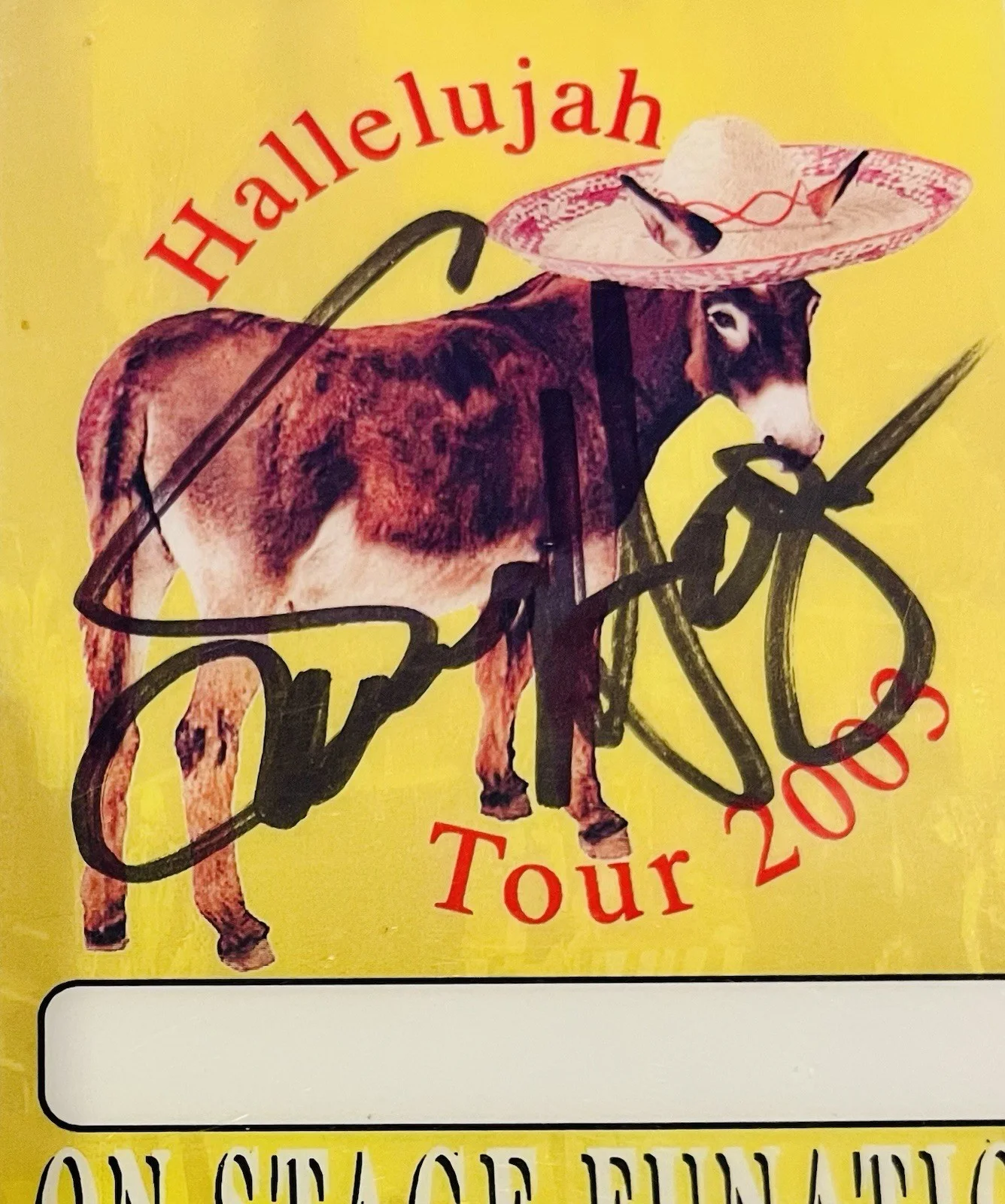 Sammy Hagar Van Halen Signed Pass 2003 Nice Autograph PSA/DNA, image 2