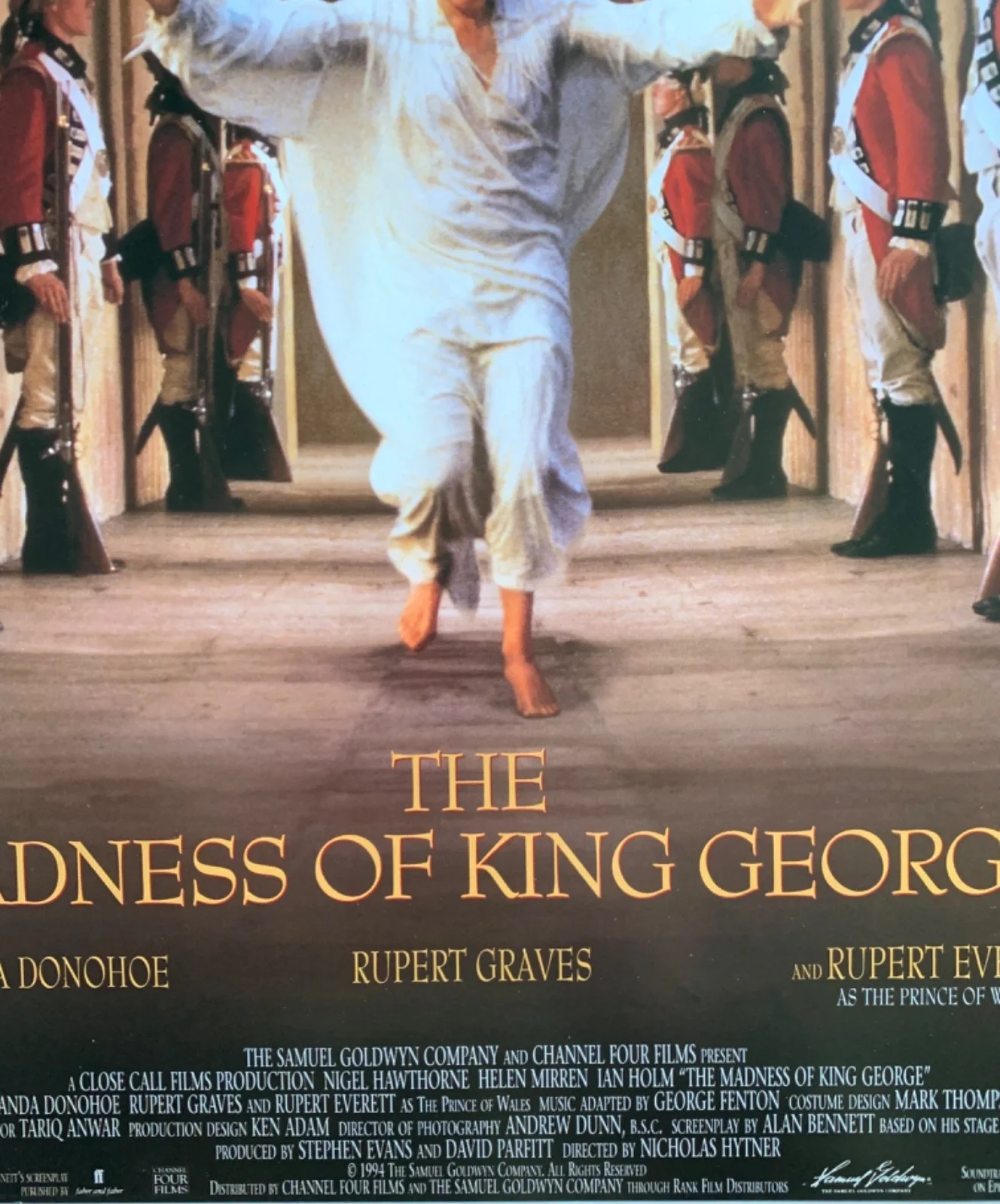 MADNESS OF KING GEORGE / VINTAGE VIDEO FILM POSTER 1990’S BRITISH HELEN MIRREN, изображение 5