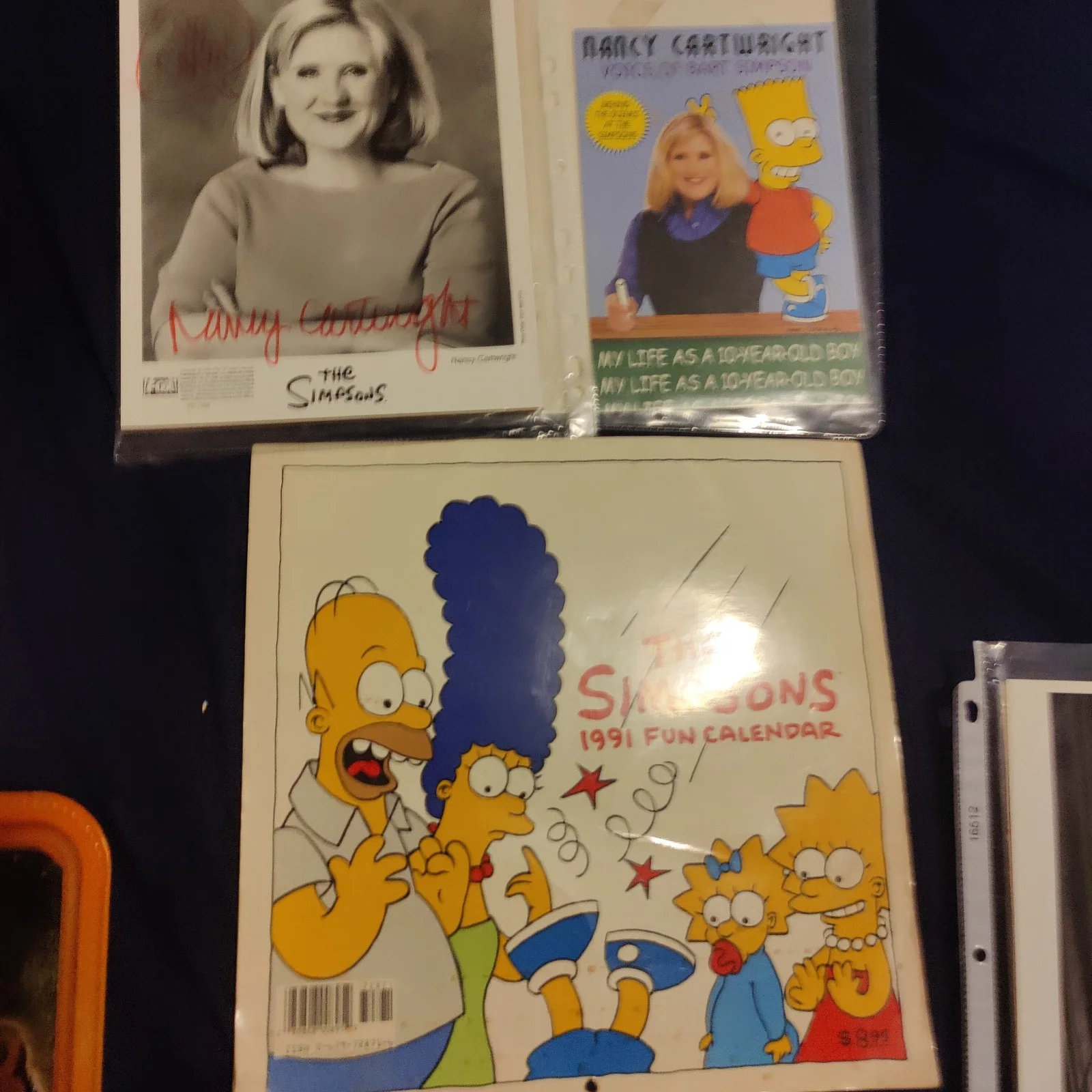 Nancy Cartwright — Simpsons Rare Nancy Cartwright Signed Promo Photo, Plus Talking Bart And More, image 3