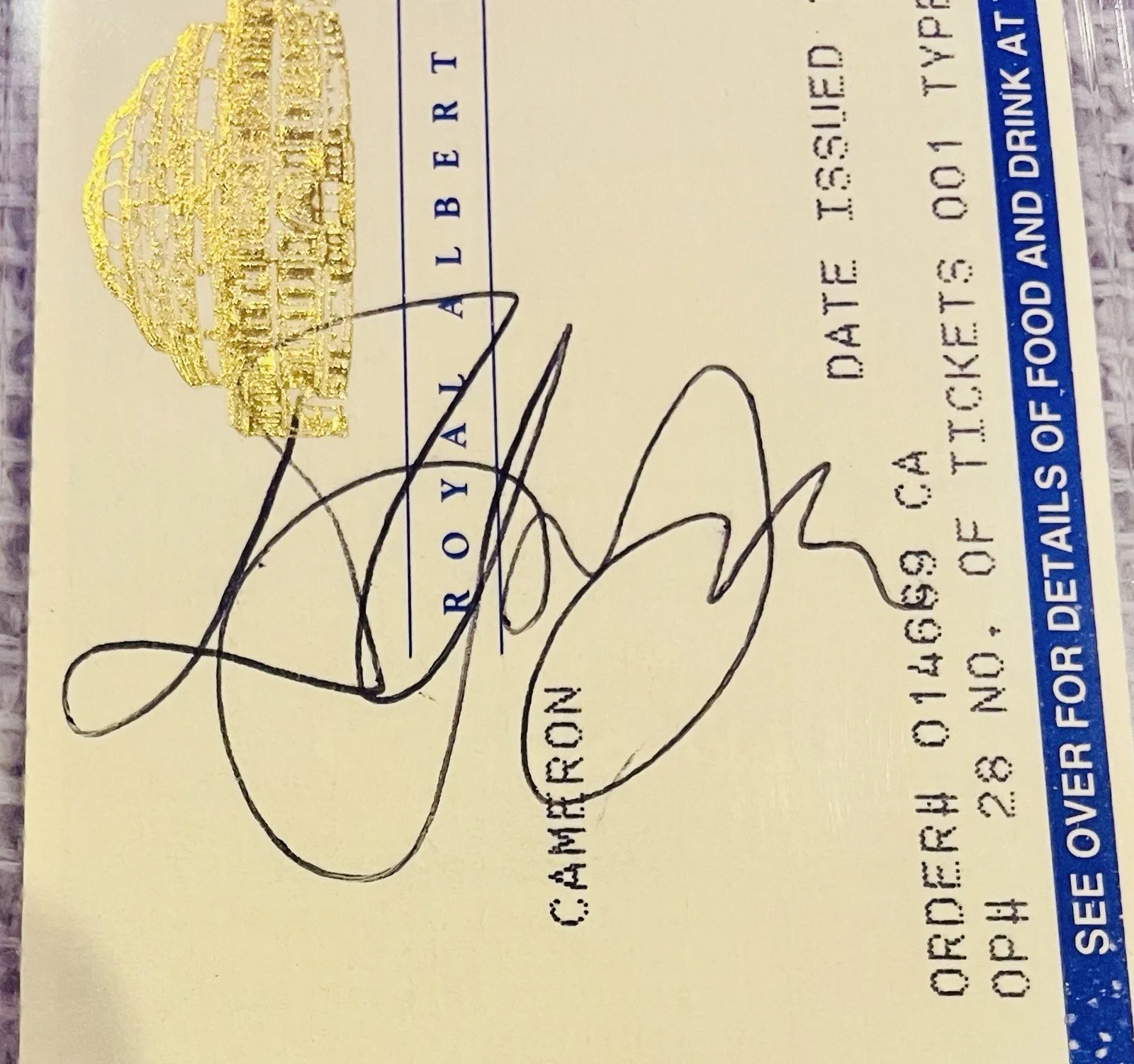 Elton John Signed Ticket 1994 London, UK Nice Autograph PSA/DNA Rare, изображение 2