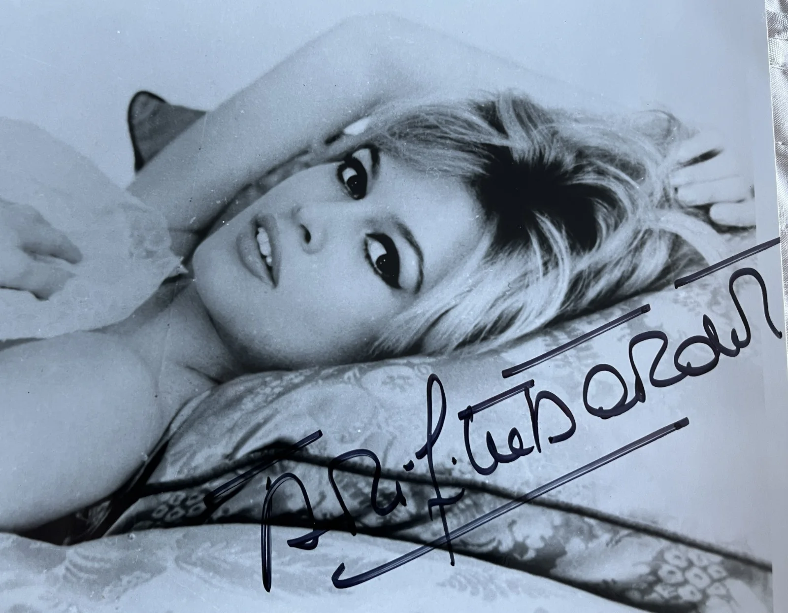 Brigette Bardot — Brigitte Bardot--SIGNED--Sexy--8x10 B&W--JSA COA--French Model Actor--BEAUTIFUL!, image 3