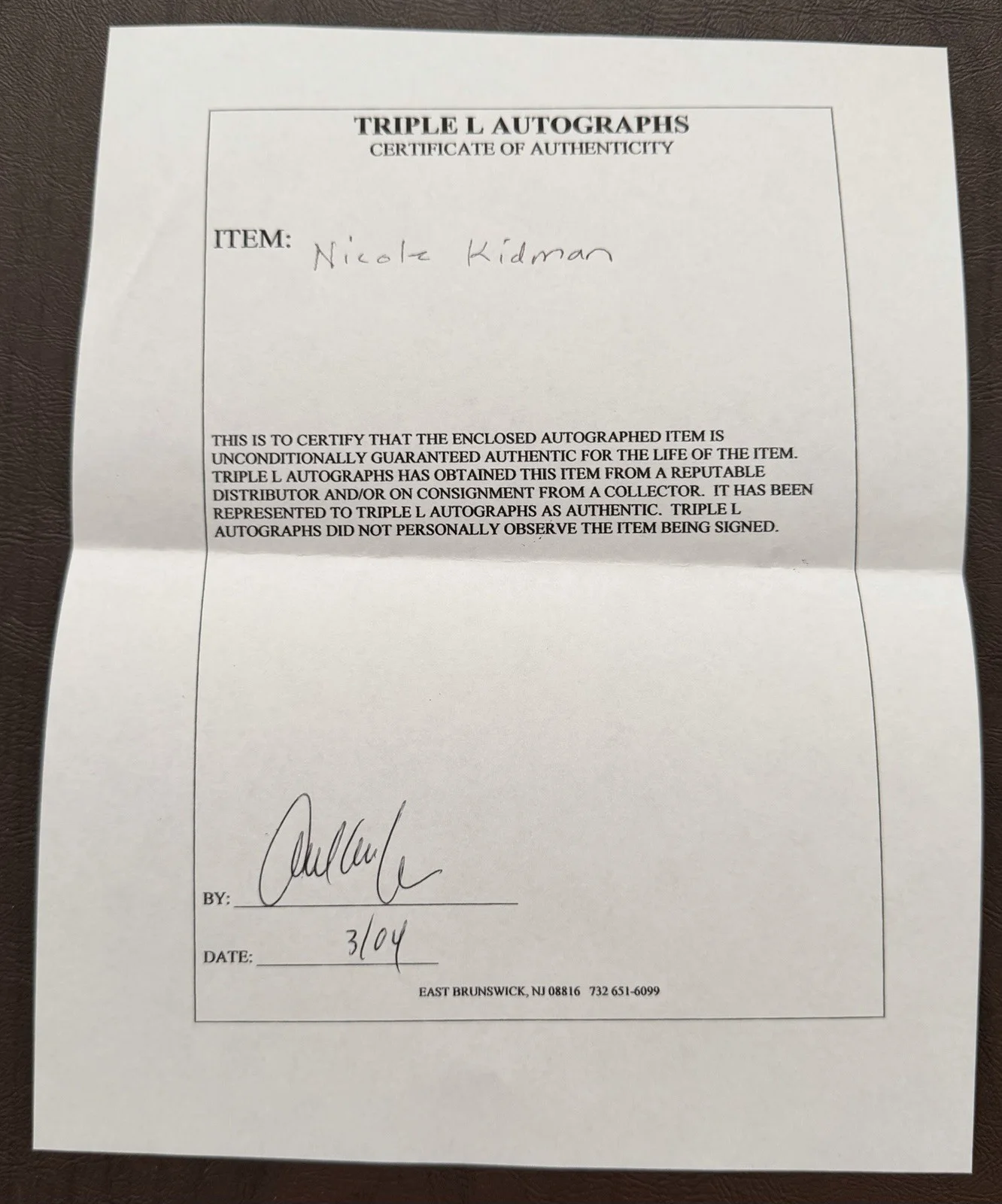 Nicole Kidman — Beautiful Actress Nicole Kidman Hand signed 8x10 photo With COA, изображение 2