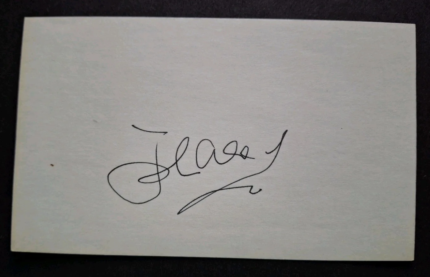 John Cleese — JOHN CLEESE - MONTY PYTHON - SIGNED 3x5 Index Card W/PROOF