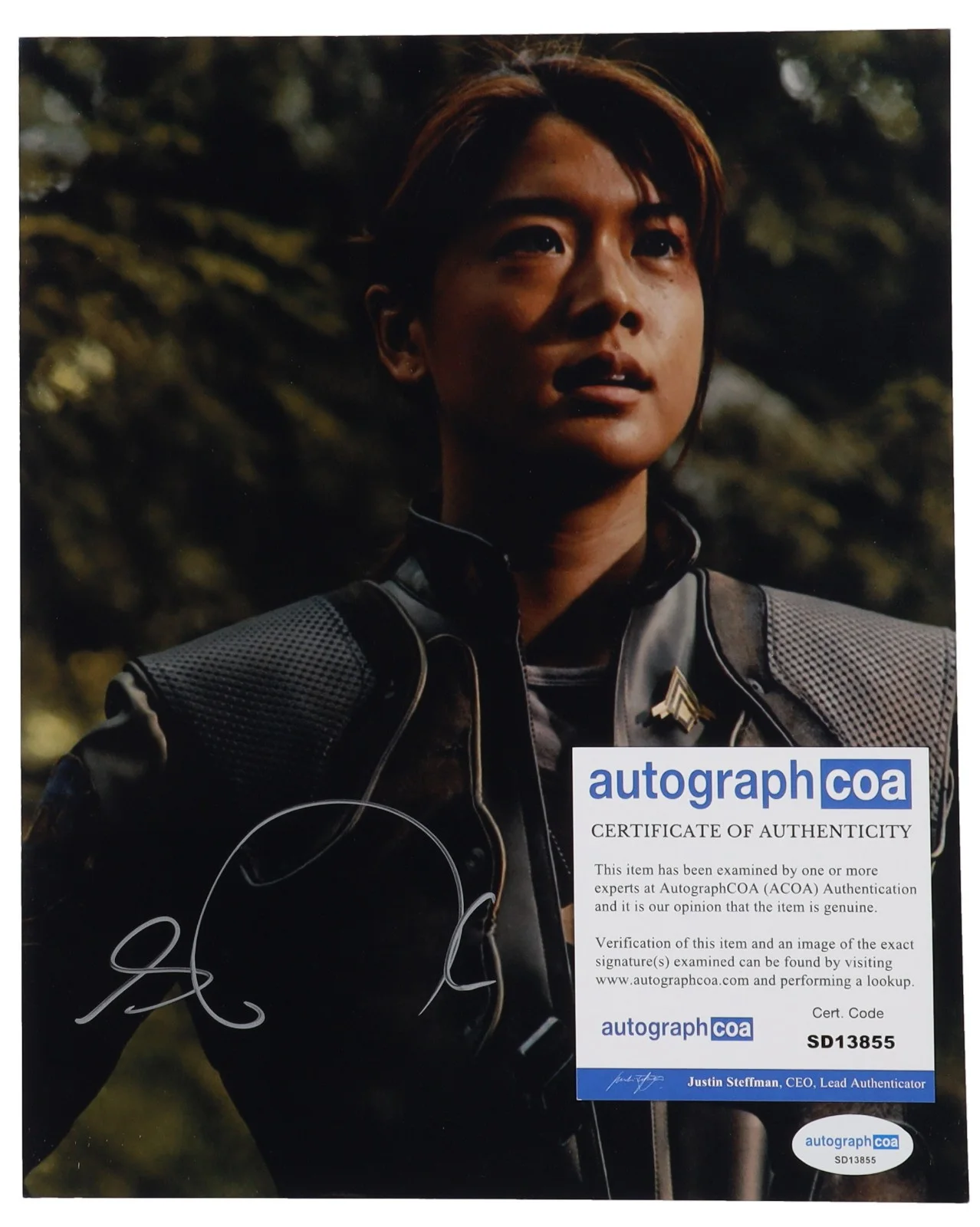 Grace Park — Grace Park Signed "Battlestar Galactica" 8x10 Photo ACOA AUTO COA, image 2