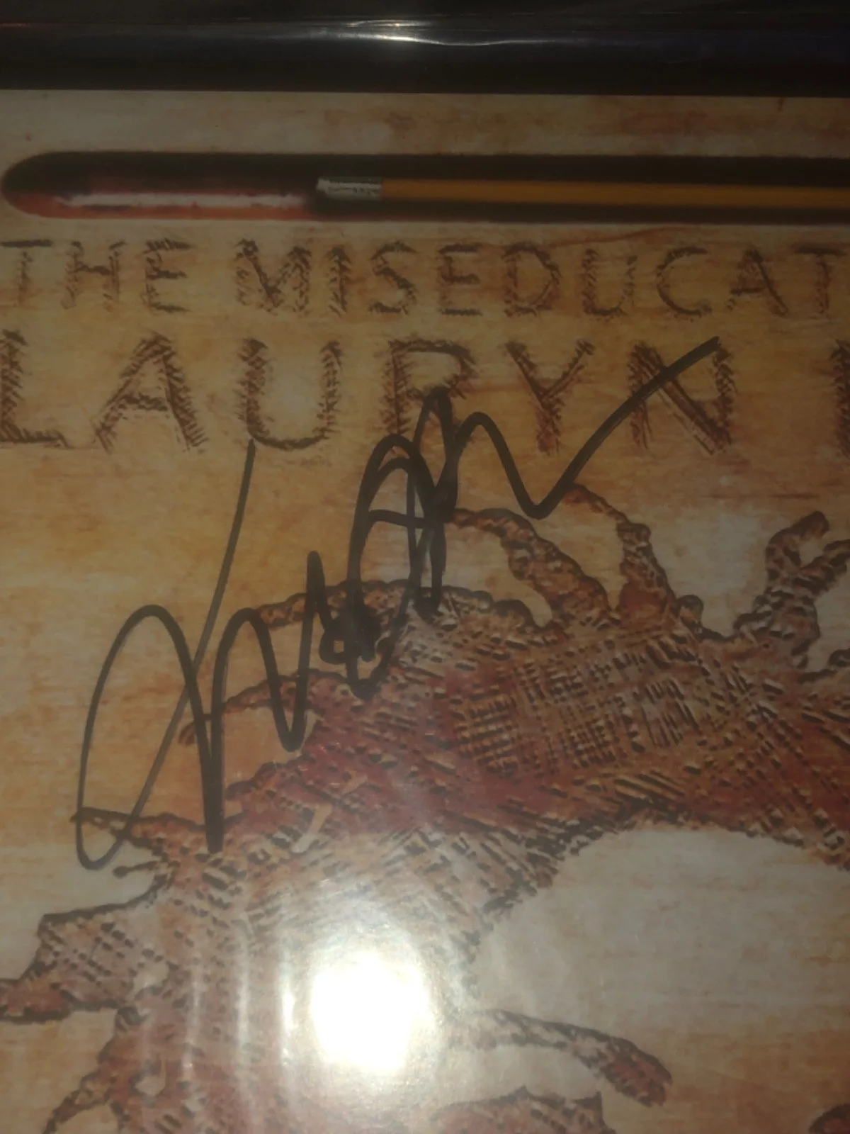 Lauryn Hill Signed Album Cover Vinyl The Miseducation of PSA DNA COA Autographed, изображение 2