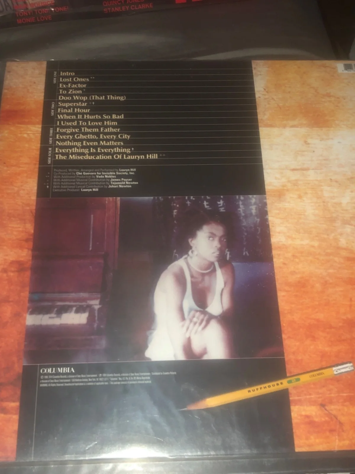 Lauryn Hill Signed Album Cover Vinyl The Miseducation of PSA DNA COA Autographed, изображение 3
