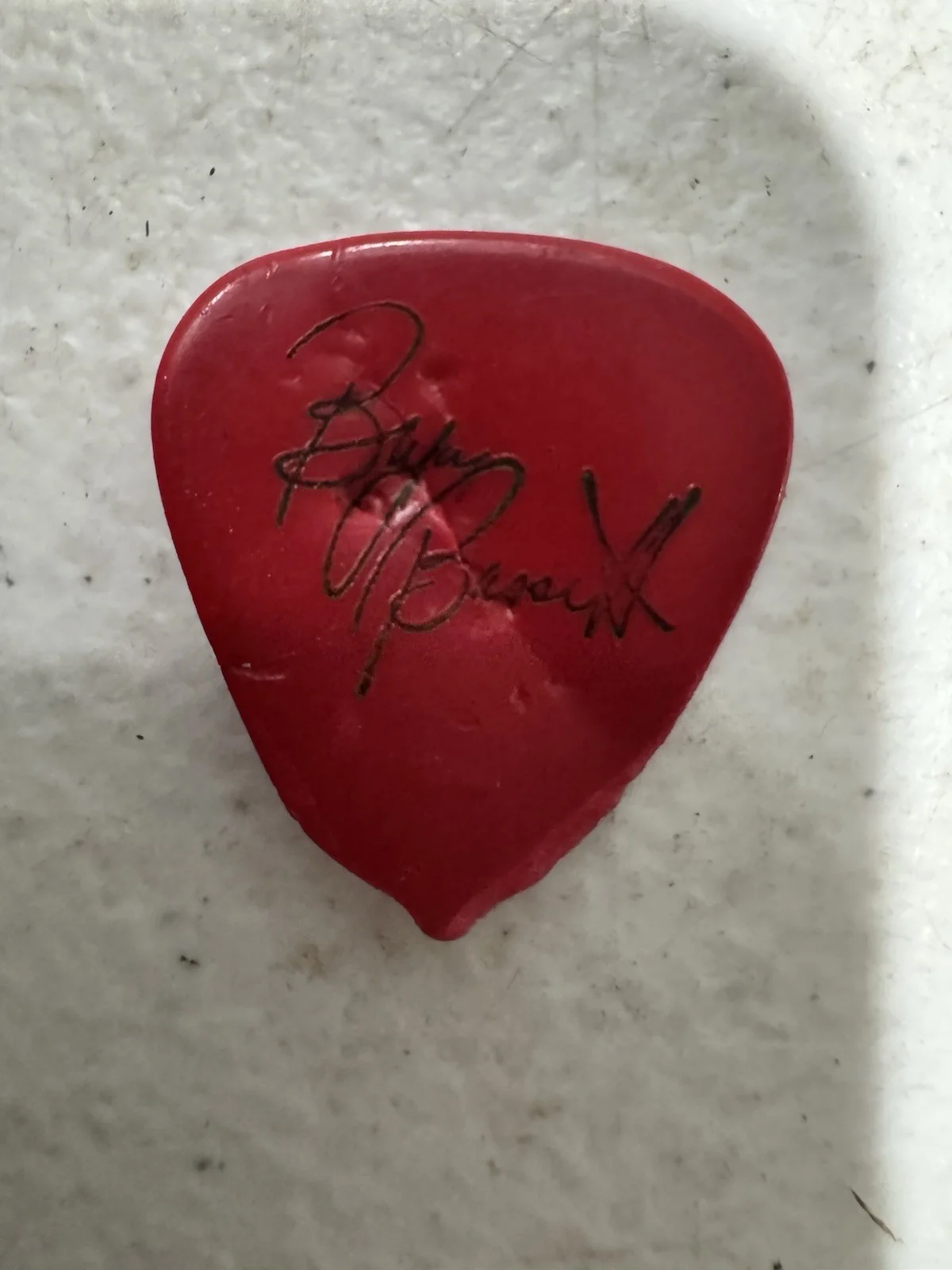 bryan bassett signed guitar pick foghat autographed, image 2
