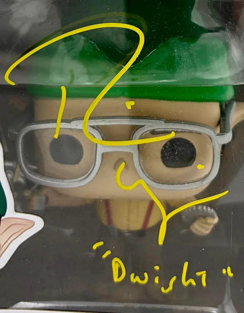 Rainn Wilson signed "Dwight Schrute" Funko #905 (The Office) w/char name - JSA, image 2
