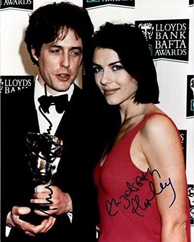 Hugh Grant — Hugh Grant & Elizabeth Hurley Signed Autographed Glossy 8x10 Photo