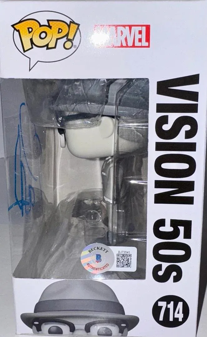 Paul Bettany Signed Funko Pop #714 "Vision" (Wanda Vision) - Beckett COA, изображение 4