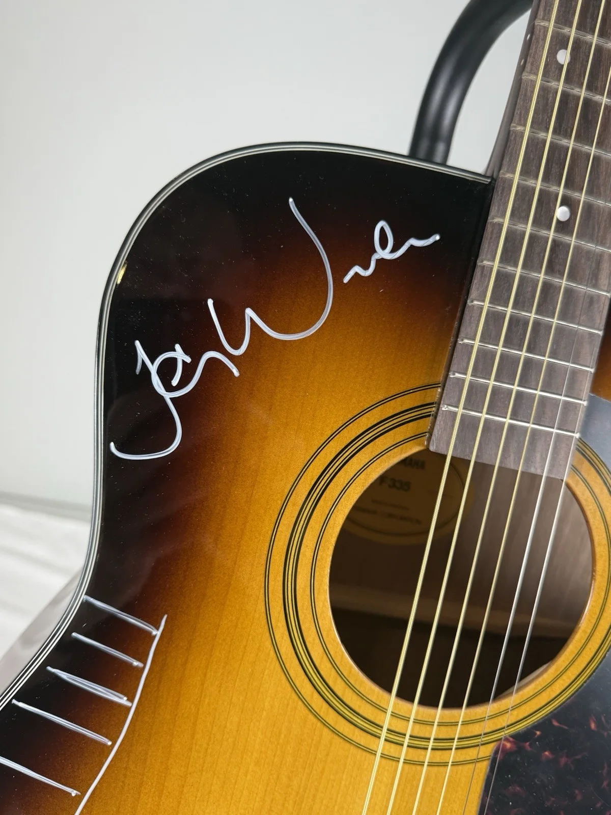 Jackson Wetherbee of The Elovaters “The Ladder” Autographed Custom Art Guitar, изображение 3