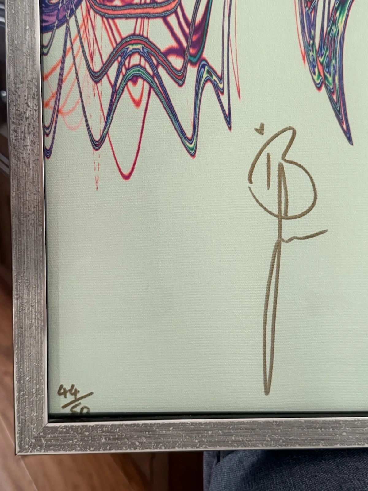 Brandi Carlile Hand Signed Art Made From The Soundwaves For Josephine 44/50, изображение 3