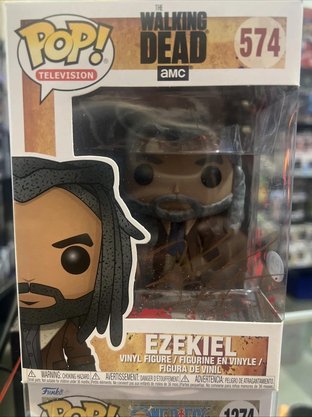 Khary Payton — Walking Dead Khary Payton Funko 574 Ezekiel Inscribed Signed Autograph PSA COA